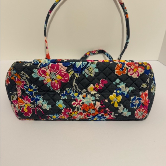 Vera Bradley Carson East West Tote Bag Pretty Posies Zip Shoulder Multicolor - Picture 10 of 11